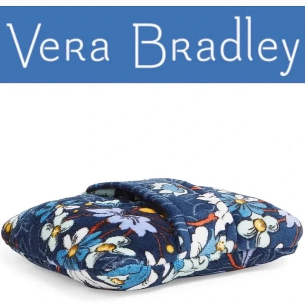 Vera Bradley Fleece Travel Blanket * 60” x 45”. Floral Bursts Pattern* NWT
